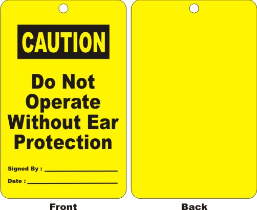 CAUTION - DO NOT OPERATE WITHOUT EAR PROTECTION...