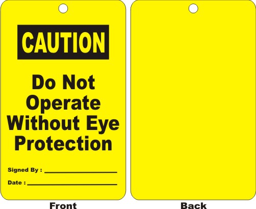 CAUTION - DO NOT OPERATE WITHOUT EYE PROTECTION,..