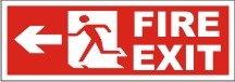 MEN FIRE EXIT (LEFT ARROW)