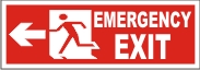MEN EMERGENCY EXIT (LEFT ARROW)