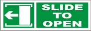 SLIDE TO OPEN (LEFT ARROW)
