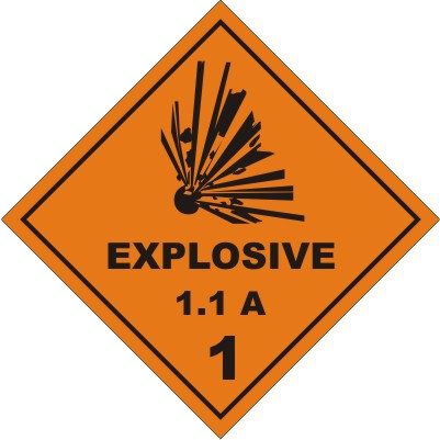 CLASS 1 : EXPLOSIVE 1.1A 1