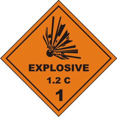 CLASS 1 : EXPLOSIVE 1.2 C 1