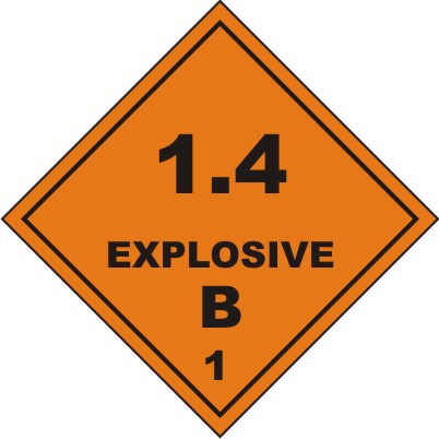 CLASS 1 : 1.4 EXPLOSIVE B 1