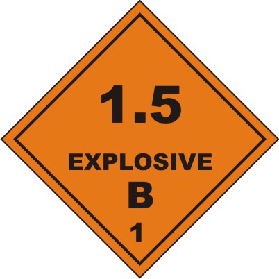 CLASS 1 : 1.5 EXPLOSIVE B 1