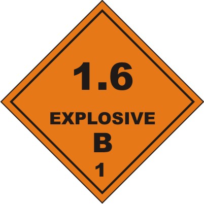 CLASS 1 : 1.6 EXPLOSIVE B 1