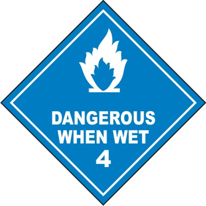 CLASS 4 : DANGEROUS WHEN WET