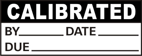 CALIBRATED - BY, DATE, DUE