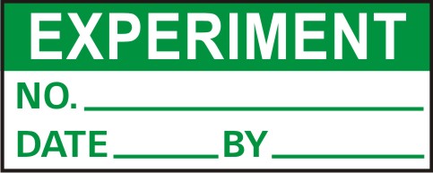 EXPERIMENT - NO., DATE, BY
