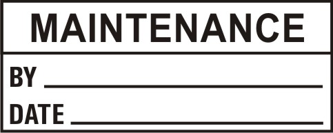MAINTENANCE - BY, DATE