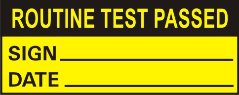 ROUTINE TEST PASSED