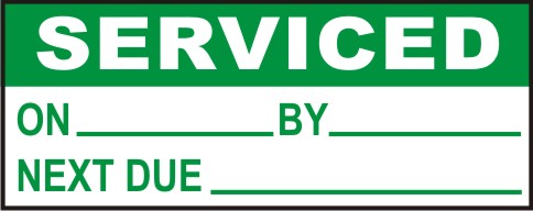 SERVICED - ON, DATE, NEXT DUE