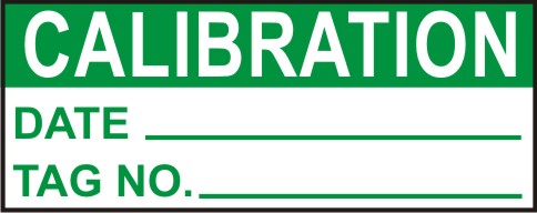 CLIBRATION - DATE, TAG NO.