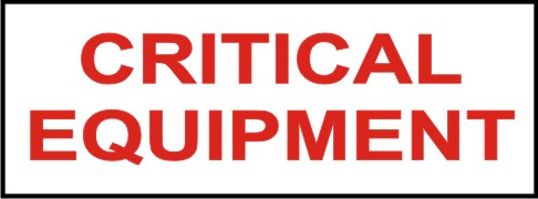 CRITICAL EQUIPMENT