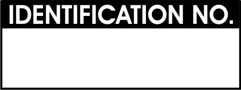 IDENTIFICATION NO.