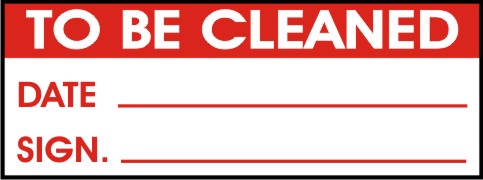 TO BE CLEANED - DATE, SIGN