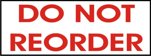 DO NOT REORDER