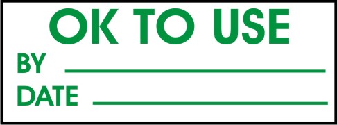 OK TO USE - BY, DATE