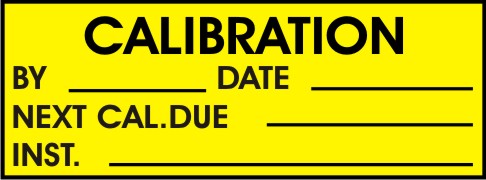 CALIBRATION, BY, DATE, NEXT CAL. DUE, INST.