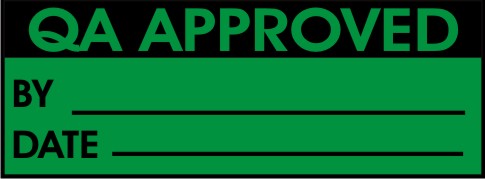 QA APPROVED - BY, DATE