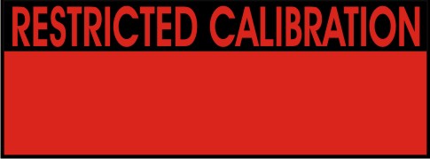 RESTRICTED CALIBRATION