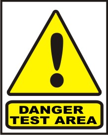 DANGER TEST AREA