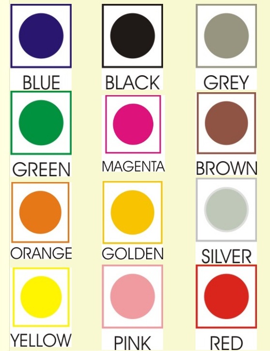 DOT STICKER ( DIFFERENT COLOURS )