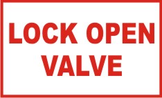 LOCK OPEN VALVE