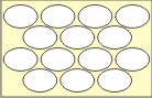 PLAIN WHITE OVAL SHAPE STICKERS