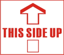 THIS SIDE UP ( WITH ARROW SYMBOL )