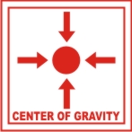 CENTRE OF GRAVITY (WITH SYMBOL)