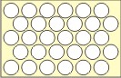 PLAIN WHITE ROUND STICKER WITH 25.4 MM DAI
