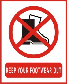 KEEP YOUR FOOTWEAR OUT