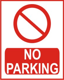 NO PARKING