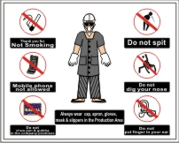 (THANK YOU FOR..) MIXED PROHIBITION SIGNAGES BOARD