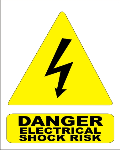 DANGER ELECTRIC SHOCK RISK